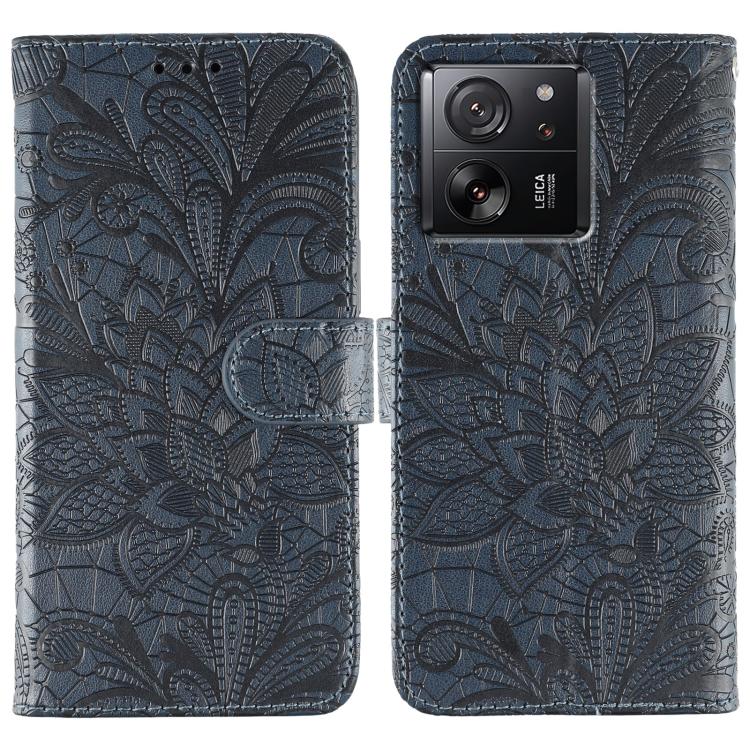 Lace Flower Embossing Flip Leather Phone Case, For Xiaomi 13T / 13T Pro