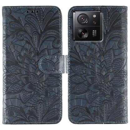 Lace Flower Embossing Flip Leather Phone Case, For Xiaomi 13T / 13T Pro