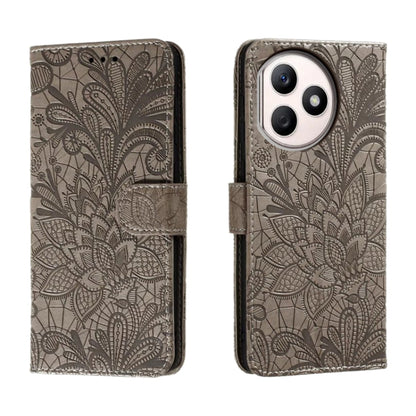 Lace Flower Embossing Flip Leather Phone Case, For Honor 100, For Honor X50i+
