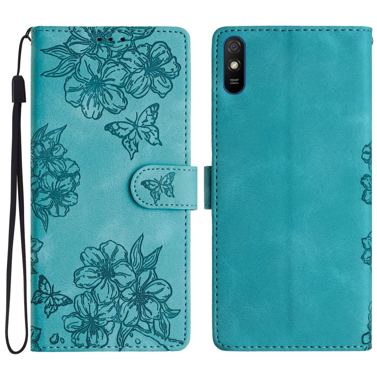 Cherry Blossom Butterfly Skin Feel Embossed PU Phone Case, For Xiaomi Redmi 10 2022, For Xiaomi Redmi Note 11 4G Global, For Xiaomi Redmi 10, For Xiaomi Redmi Note 10 5G, For Xiaomi Redmi Note 10S, For Xiaomi Redmi Note 10 Pro Max                      ...