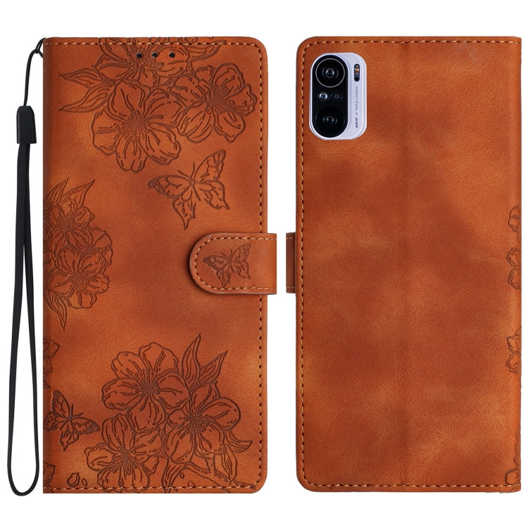 Cherry Blossom Butterfly Skin Feel Embossed PU Phone Case, For Xiaomi Redmi 10 2022, For Xiaomi Redmi Note 11 4G Global, For Xiaomi Redmi 10, For Xiaomi Redmi Note 10 5G, For Xiaomi Redmi Note 10S, For Xiaomi Redmi Note 10 Pro Max                      ...
