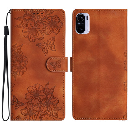 Cherry Blossom Butterfly Skin Feel Embossed PU Phone Case, For Xiaomi Redmi 10 2022, For Xiaomi Redmi Note 11 4G Global, For Xiaomi Redmi 10, For Xiaomi Redmi Note 10 5G, For Xiaomi Redmi Note 10S, For Xiaomi Redmi Note 10 Pro Max                      ...