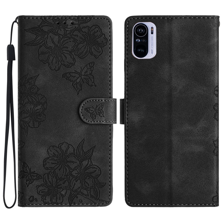 Cherry Blossom Butterfly Skin Feel Embossed PU Phone Case, For Xiaomi Redmi 10 2022, For Xiaomi Redmi Note 11 4G Global, For Xiaomi Redmi 10, For Xiaomi Redmi Note 10 5G, For Xiaomi Redmi Note 10S, For Xiaomi Redmi Note 10 Pro Max                      ...