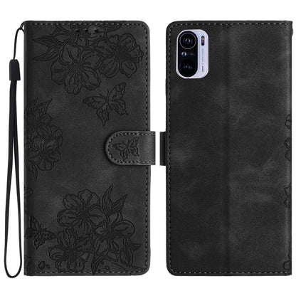 Cherry Blossom Butterfly Skin Feel Embossed PU Phone Case, For Xiaomi Redmi 10 2022, For Xiaomi Redmi Note 11 4G Global, For Xiaomi Redmi 10, For Xiaomi Redmi Note 10 5G, For Xiaomi Redmi Note 10S, For Xiaomi Redmi Note 10 Pro Max                      ...