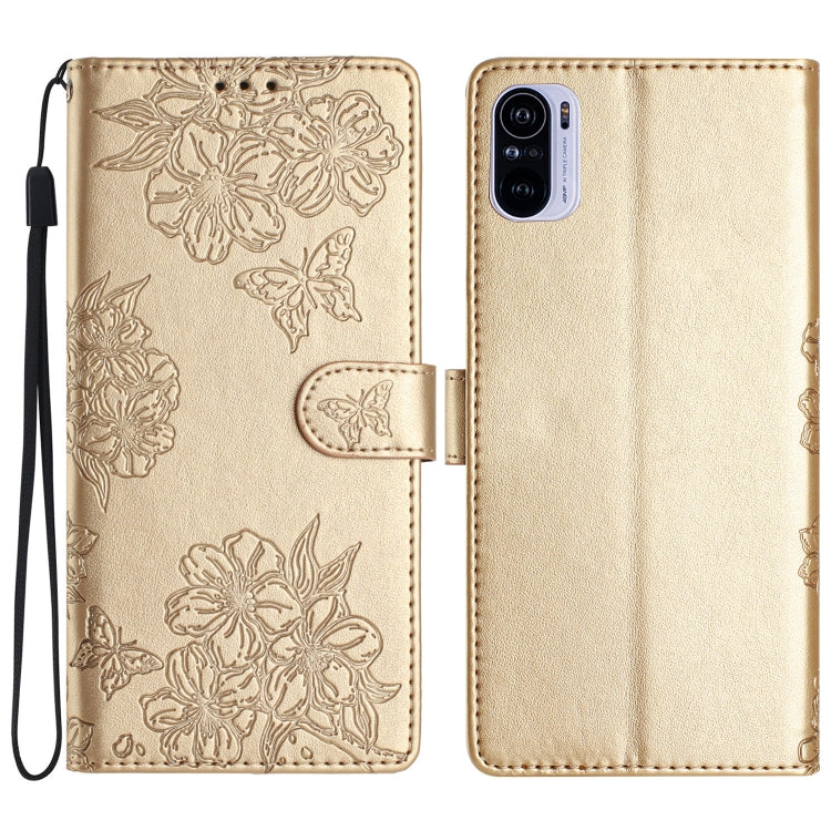 Cherry Blossom Butterfly Skin Feel Embossed PU Phone Case, For Xiaomi Redmi 10 2022, For Xiaomi Redmi Note 11 4G Global, For Xiaomi Redmi 10, For Xiaomi Redmi Note 10 5G, For Xiaomi Redmi Note 10S, For Xiaomi Redmi Note 10 Pro Max                      ...