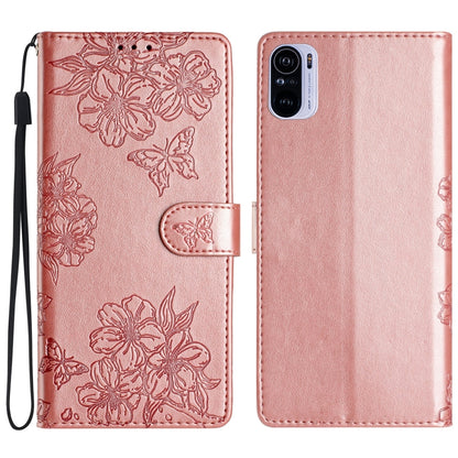 Cherry Blossom Butterfly Skin Feel Embossed PU Phone Case, For Xiaomi Redmi 10 2022, For Xiaomi Redmi Note 11 4G Global, For Xiaomi Redmi 10, For Xiaomi Redmi Note 10 5G, For Xiaomi Redmi Note 10S, For Xiaomi Redmi Note 10 Pro Max                      ...