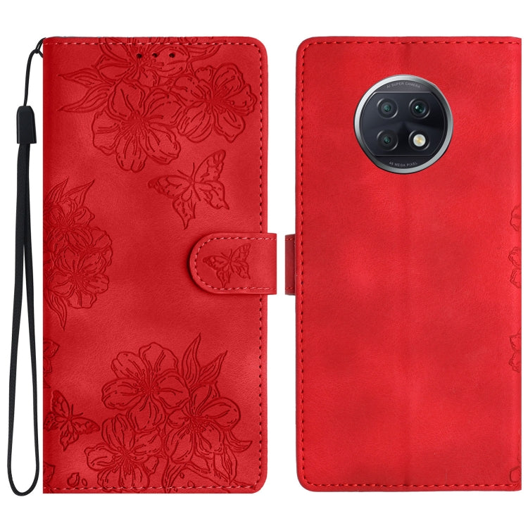 Cherry Blossom Butterfly Skin Feel Embossed PU Phone Case, For Xiaomi Redmi 10 2022, For Xiaomi Redmi Note 11 4G Global, For Xiaomi Redmi 10, For Xiaomi Redmi Note 10 5G, For Xiaomi Redmi Note 10S, For Xiaomi Redmi Note 10 Pro Max                      ...