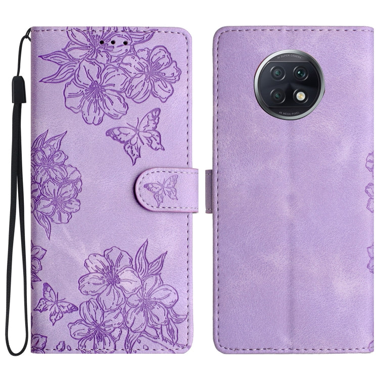 Cherry Blossom Butterfly Skin Feel Embossed PU Phone Case, For Xiaomi Redmi 10 2022, For Xiaomi Redmi Note 11 4G Global, For Xiaomi Redmi 10, For Xiaomi Redmi Note 10 5G, For Xiaomi Redmi Note 10S, For Xiaomi Redmi Note 10 Pro Max                      ...