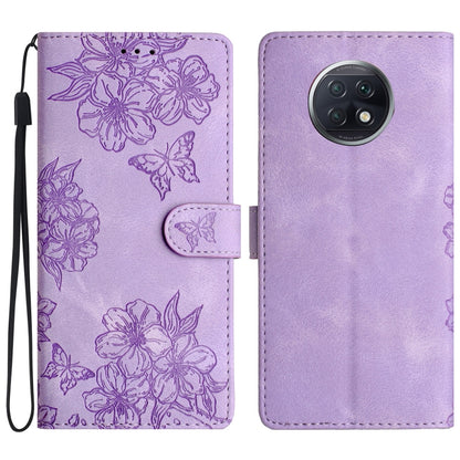 Cherry Blossom Butterfly Skin Feel Embossed PU Phone Case, For Xiaomi Redmi 10 2022, For Xiaomi Redmi Note 11 4G Global, For Xiaomi Redmi 10, For Xiaomi Redmi Note 10 5G, For Xiaomi Redmi Note 10S, For Xiaomi Redmi Note 10 Pro Max                      ...