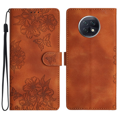 Cherry Blossom Butterfly Skin Feel Embossed PU Phone Case, For Xiaomi Redmi 10 2022, For Xiaomi Redmi Note 11 4G Global, For Xiaomi Redmi 10, For Xiaomi Redmi Note 10 5G, For Xiaomi Redmi Note 10S, For Xiaomi Redmi Note 10 Pro Max                      ...
