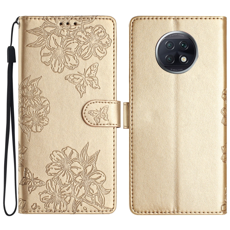 Cherry Blossom Butterfly Skin Feel Embossed PU Phone Case, For Xiaomi Redmi 10 2022, For Xiaomi Redmi Note 11 4G Global, For Xiaomi Redmi 10, For Xiaomi Redmi Note 10 5G, For Xiaomi Redmi Note 10S, For Xiaomi Redmi Note 10 Pro Max                      ...