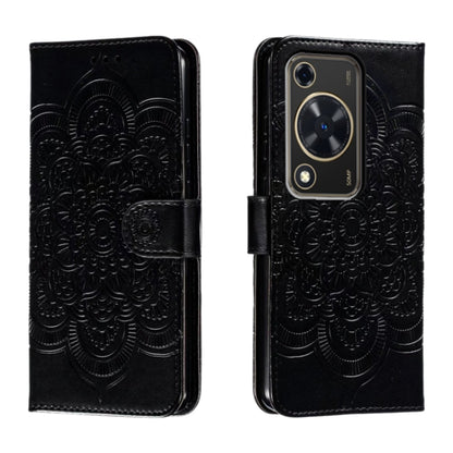 Sun Mandala Embossing Pattern Phone Leather Case, For Huawei Enjoy 70 Pro, For Huawei Enjoy 70, For Huawei Nova 12 Pro, For Huawei Nova 12