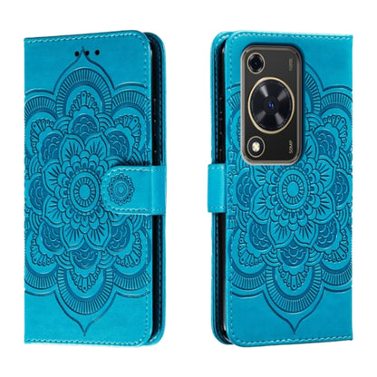 Sun Mandala Embossing Pattern Phone Leather Case, For Huawei Enjoy 70 Pro, For Huawei Enjoy 70, For Huawei Nova 12 Pro, For Huawei Nova 12