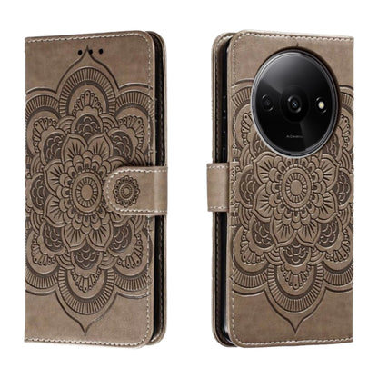 Sun Mandala Embossing Pattern Phone Leather Case, For Xiaomi Redmi A3, For Xiaomi Redmi Note 13 Pro 4G, For Xiaomi Redmi Note 13 4G, For Xiaomi Redmi K70E, For Xiaomi Redmi Note 13R Pro, For Xiaomi Redmi K70