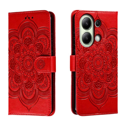 Sun Mandala Embossing Pattern Phone Leather Case, For Xiaomi Redmi A3, For Xiaomi Redmi Note 13 Pro 4G, For Xiaomi Redmi Note 13 4G, For Xiaomi Redmi K70E, For Xiaomi Redmi Note 13R Pro, For Xiaomi Redmi K70