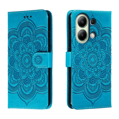 Sun Mandala Embossing Pattern Phone Leather Case, For Xiaomi Redmi A3, For Xiaomi Redmi Note 13 Pro 4G, For Xiaomi Redmi Note 13 4G, For Xiaomi Redmi K70E, For Xiaomi Redmi Note 13R Pro, For Xiaomi Redmi K70