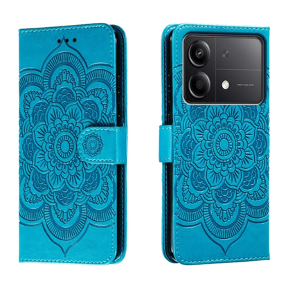 Sun Mandala Embossing Pattern Phone Leather Case, For Xiaomi Redmi A3, For Xiaomi Redmi Note 13 Pro 4G, For Xiaomi Redmi Note 13 4G, For Xiaomi Redmi K70E, For Xiaomi Redmi Note 13R Pro, For Xiaomi Redmi K70