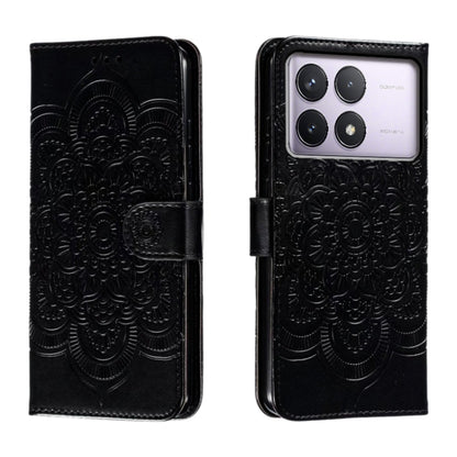 Sun Mandala Embossing Pattern Phone Leather Case, For Xiaomi Redmi A3, For Xiaomi Redmi Note 13 Pro 4G, For Xiaomi Redmi Note 13 4G, For Xiaomi Redmi K70E, For Xiaomi Redmi Note 13R Pro, For Xiaomi Redmi K70