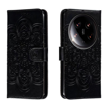 Sun Mandala Embossing Pattern Phone Leather Case, For Xiaomi 14T, For Xiaomi 14 Ultra