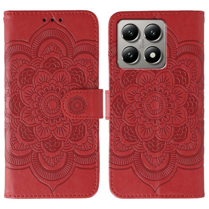 Sun Mandala Embossing Pattern Phone Leather Case, For Xiaomi 14T, For Xiaomi 14 Ultra