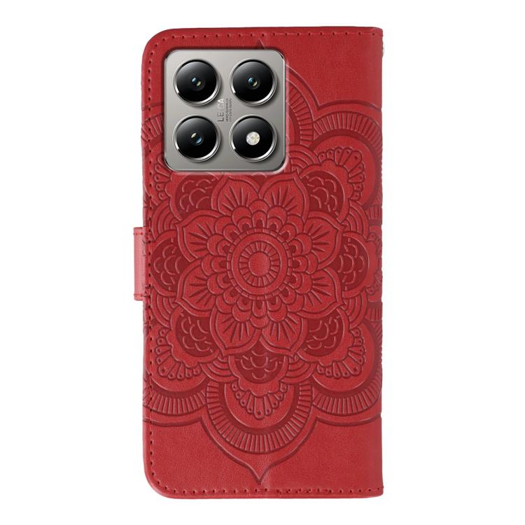 Sun Mandala Embossing Pattern Phone Leather Case, For Xiaomi 14T, For Xiaomi 14 Ultra