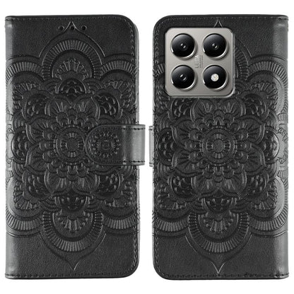 Sun Mandala Embossing Pattern Phone Leather Case, For Xiaomi 14T, For Xiaomi 14 Ultra