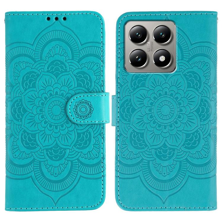 Sun Mandala Embossing Pattern Phone Leather Case, For Xiaomi 14T, For Xiaomi 14 Ultra