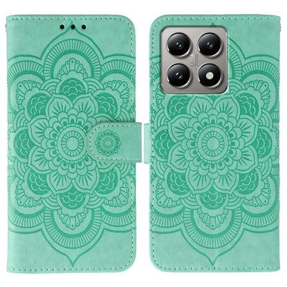 Sun Mandala Embossing Pattern Phone Leather Case, For Xiaomi 14T, For Xiaomi 14 Ultra