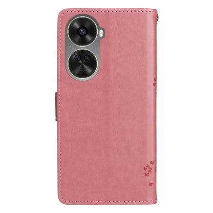 Tree & Cat Embossed Pattern Flip Leather Phone Case, For Huawei nova 12 SE / nova 11 SE, For Huawei nova 12s