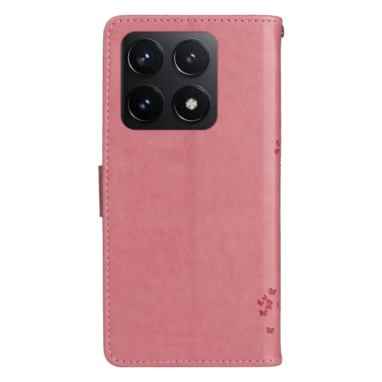 Tree & Cat Embossed Pattern Flip Leather Phone Case, For Xiaomi 14T, For Xiaomi Poco F6