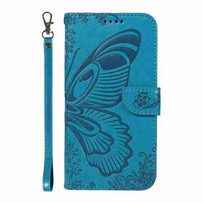 Swallowtail Butterfly Embossed Leather Phone Case, For Motorola Edge Moto G34