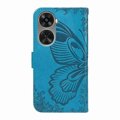 Swallowtail Butterfly Embossed Leather Phone Case, For Huawei nova 11 SE 4G