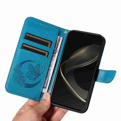 Swallowtail Butterfly Embossed Leather Phone Case, For Huawei nova 11 SE 4G