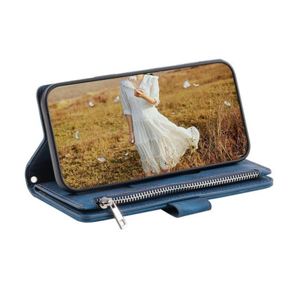 Grid Texture Zipper Leather Phone Case with Lanyard, For Redmi Note 17 5G/4G 169.74mm, For Redmi Note 17 Pro+ 5G Global 163.4mm, For Redmi 17 5G/4G Global 170mm, For Redmi Note 14 4G EU 164.84mm, For Redmi Note 14 Pro 4G, For Xiaomi Redmi Note 14 5G   ...