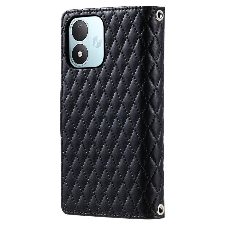 Glitter Lattice Zipper Wallet Leather Phone Case, For Redmi Note 17 5G/4G 169.7mm, For Redmi Note 17 Pro+ 5G Global 163.4, For Redmi 17 5G/4G Global 170mm, For Xiaomi Redmi 13 4G