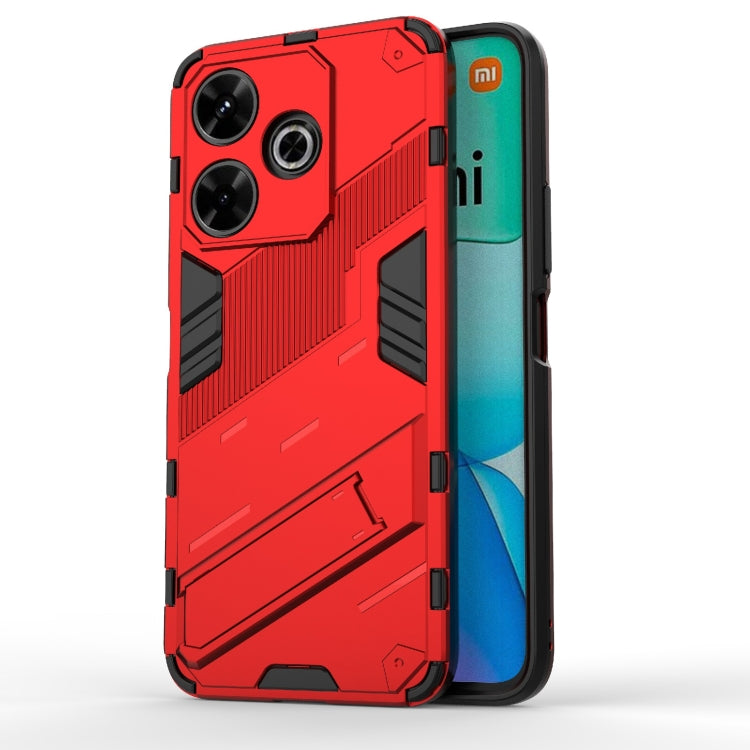 Punk Armor 2 in 1 PC + TPU Phone Case with Holder, For Redmi A5 4G 171.1mm / Poco C71, For Redmi K80 Pro / Poco F7 Ultra, For Redmi K80 / Poco F7 Pro, For Redmi Turbo 4 Pro, For Redmi Note Turbo 4, For Redmi Note 14 Pro 4G, For Redmi Note 14 4G 163.25m...
