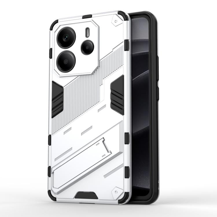 Punk Armor 2 in 1 PC + TPU Phone Case with Holder, For Redmi A5 4G 171.1mm / Poco C71, For Redmi K80 Pro / Poco F7 Ultra, For Redmi K80 / Poco F7 Pro, For Redmi Turbo 4 Pro, For Redmi Note Turbo 4, For Redmi Note 14 Pro 4G, For Redmi Note 14 4G 163.25m...