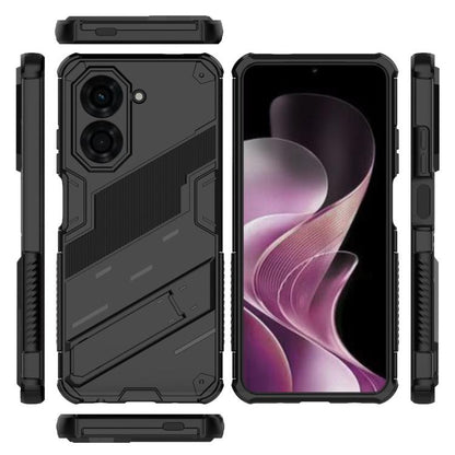 Punk Armor 2 in 1 PC + TPU Phone Case with Holder, For Redmi A5 4G 171.1mm / Poco C71, For Redmi K80 Pro / Poco F7 Ultra, For Redmi K80 / Poco F7 Pro, For Redmi Turbo 4 Pro, For Redmi Note Turbo 4, For Redmi Note 14 Pro 4G, For Redmi Note 14 4G 163.25m...