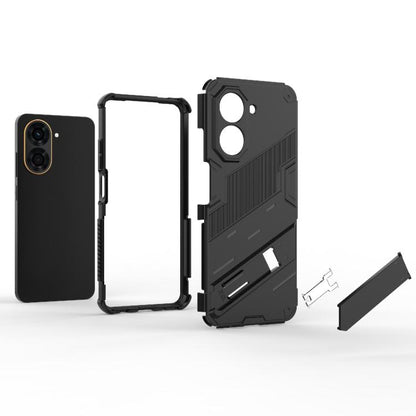 Punk Armor 2 in 1 PC + TPU Phone Case with Holder, For Redmi A5 4G 171.1mm / Poco C71, For Redmi K80 Pro / Poco F7 Ultra, For Redmi K80 / Poco F7 Pro, For Redmi Turbo 4 Pro, For Redmi Note Turbo 4, For Redmi Note 14 Pro 4G, For Redmi Note 14 4G 163.25m...