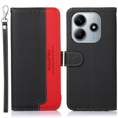 KHAZNEH Litchi Texture Leather RFID Phone Case, For Redmi A7 Pro 171mm/Poco C85x 5G Global, For Redmi Turbo 5 Max / Poco X8 Pro Max, For Redmi Turbo 5 5G / Poco X8 Pro 5G, For Redmi Note 15 Pro+ 5G Global 163.3mm, For Redmi Note 15 5G Global 164mm     ...