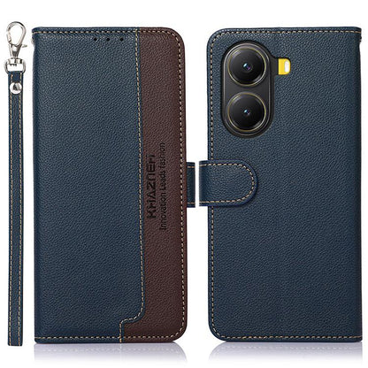 KHAZNEH Litchi Texture Leather RFID Phone Case, For Redmi A7 Pro 171mm/Poco C85x 5G Global, For Redmi Turbo 5 Max / Poco X8 Pro Max, For Redmi Turbo 5 5G / Poco X8 Pro 5G, For Redmi Note 15 Pro+ 5G Global 163.3mm, For Redmi Note 15 5G Global 164mm     ...