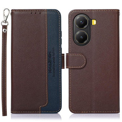 KHAZNEH Litchi Texture Leather RFID Phone Case, For Redmi A7 Pro 171mm/Poco C85x 5G Global, For Redmi Turbo 5 Max / Poco X8 Pro Max, For Redmi Turbo 5 5G / Poco X8 Pro 5G, For Redmi Note 15 Pro+ 5G Global 163.3mm, For Redmi Note 15 5G Global 164mm     ...