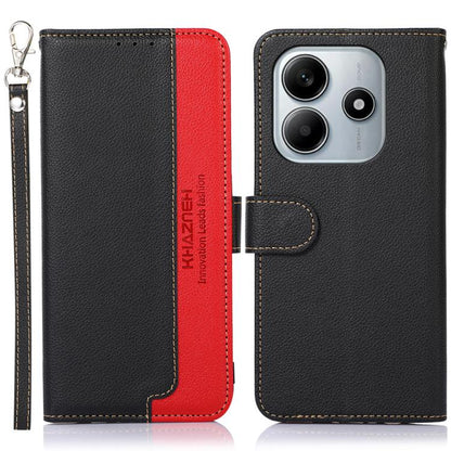 KHAZNEH Litchi Texture Leather RFID Phone Case, For Redmi A7 Pro 171mm/Poco C85x 5G Global, For Redmi Turbo 5 Max / Poco X8 Pro Max, For Redmi Turbo 5 5G / Poco X8 Pro 5G, For Redmi Note 15 Pro+ 5G Global 163.3mm, For Redmi Note 15 5G Global 164mm     ...
