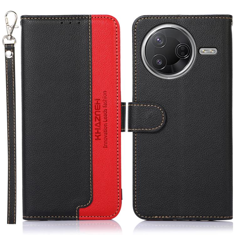 KHAZNEH Litchi Texture Leather RFID Phone Case, For Redmi A7 Pro 171mm/Poco C85x 5G Global, For Redmi Turbo 5 Max / Poco X8 Pro Max, For Redmi Turbo 5 5G / Poco X8 Pro 5G, For Redmi Note 15 Pro+ 5G Global 163.3mm, For Redmi Note 15 5G Global 164mm     ...