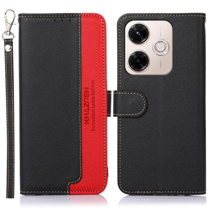KHAZNEH Litchi Texture Leather RFID Phone Case, For Redmi A7 Pro 171mm/Poco C85x 5G Global, For Redmi Turbo 5 Max / Poco X8 Pro Max, For Redmi Turbo 5 5G / Poco X8 Pro 5G, For Redmi Note 15 Pro+ 5G Global 163.3mm, For Redmi Note 15 5G Global 164mm     ...
