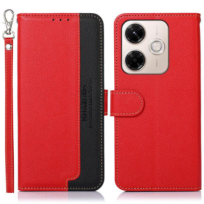 KHAZNEH Litchi Texture Leather RFID Phone Case, For Redmi A7 Pro 171mm/Poco C85x 5G Global, For Redmi Turbo 5 Max / Poco X8 Pro Max, For Redmi Turbo 5 5G / Poco X8 Pro 5G, For Redmi Note 15 Pro+ 5G Global 163.3mm, For Redmi Note 15 5G Global 164mm     ...