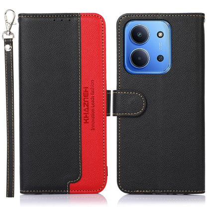 KHAZNEH Litchi Texture Leather RFID Phone Case, For Redmi A7 Pro 171mm/Poco C85x 5G Global, For Redmi Turbo 5 Max / Poco X8 Pro Max, For Redmi Turbo 5 5G / Poco X8 Pro 5G, For Redmi Note 15 Pro+ 5G Global 163.3mm, For Redmi Note 15 5G Global 164mm     ...