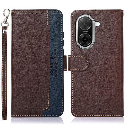 KHAZNEH Litchi Texture Leather RFID Phone Case, For Redmi A7 Pro 171mm/Poco C85x 5G Global, For Redmi Turbo 5 Max / Poco X8 Pro Max, For Redmi Turbo 5 5G / Poco X8 Pro 5G, For Redmi Note 15 Pro+ 5G Global 163.3mm, For Redmi Note 15 5G Global 164mm     ...