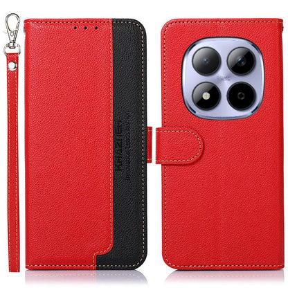 KHAZNEH Litchi Texture Leather RFID Phone Case, For Redmi A7 Pro 171mm/Poco C85x 5G Global, For Redmi Turbo 5 Max / Poco X8 Pro Max, For Redmi Turbo 5 5G / Poco X8 Pro 5G, For Redmi Note 15 Pro+ 5G Global 163.3mm, For Redmi Note 15 5G Global 164mm     ...