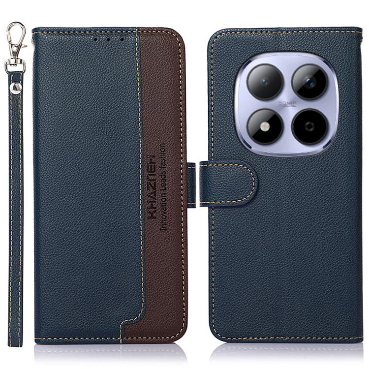 KHAZNEH Litchi Texture Leather RFID Phone Case, For Redmi A7 Pro 171mm/Poco C85x 5G Global, For Redmi Turbo 5 Max / Poco X8 Pro Max, For Redmi Turbo 5 5G / Poco X8 Pro 5G, For Redmi Note 15 Pro+ 5G Global 163.3mm, For Redmi Note 15 5G Global 164mm     ...
